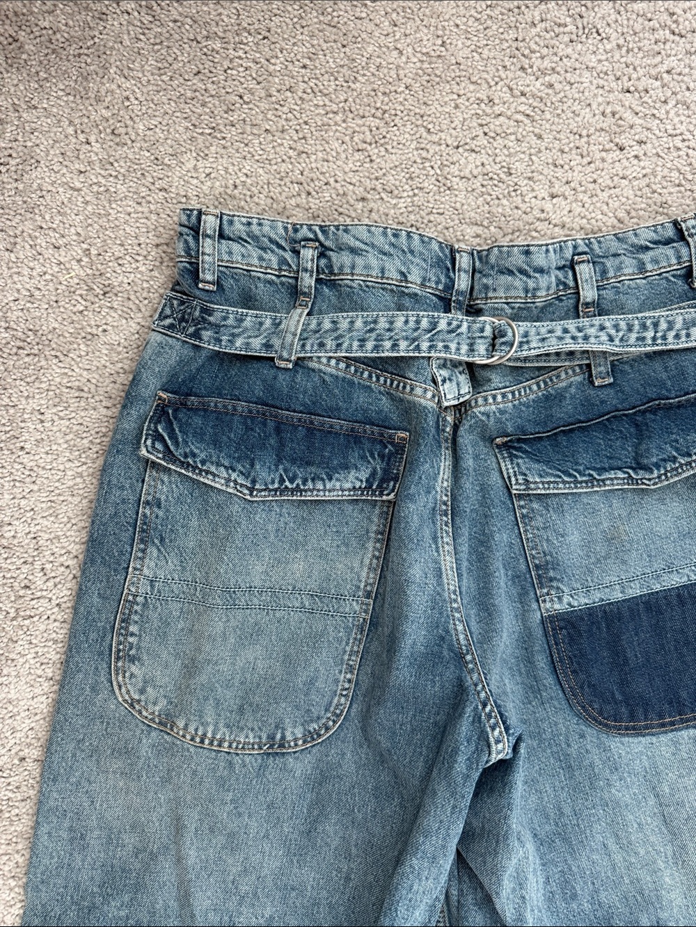 We The Free Wide Leg Light Blue Women’s Jeans - Picture 2 of 5